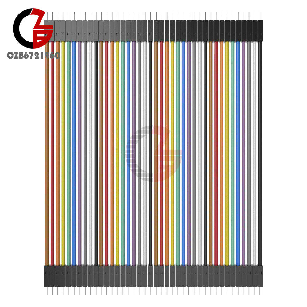 40pcs Durable Dupont 10CM Male To Male Jumper Wire Ribbon Cable for Breadboard