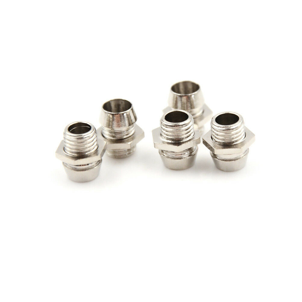 20pcs 3mm Round Chrome Metal LED Lamp Light Emitting Diode Bezel Holder NWU SJ