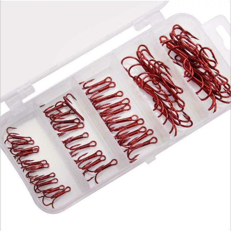50pcs High Carbon Steel Hook With Fishing Hook