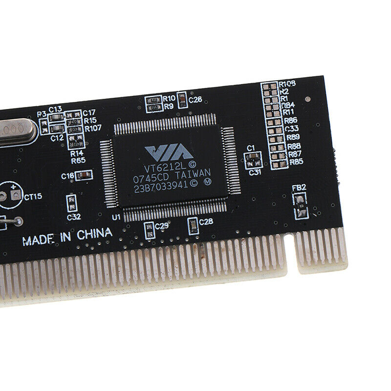USB 2.0 4 Port 480Mbps High Speed VIA HUB PCI Controller Card Adapter PCI CBRWF