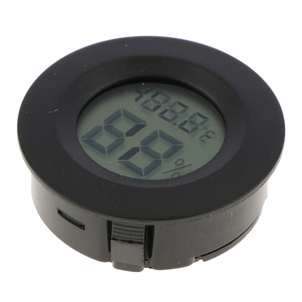 Humidity Monitor Digital Temperature Gauge Humidity Meter for Home Black