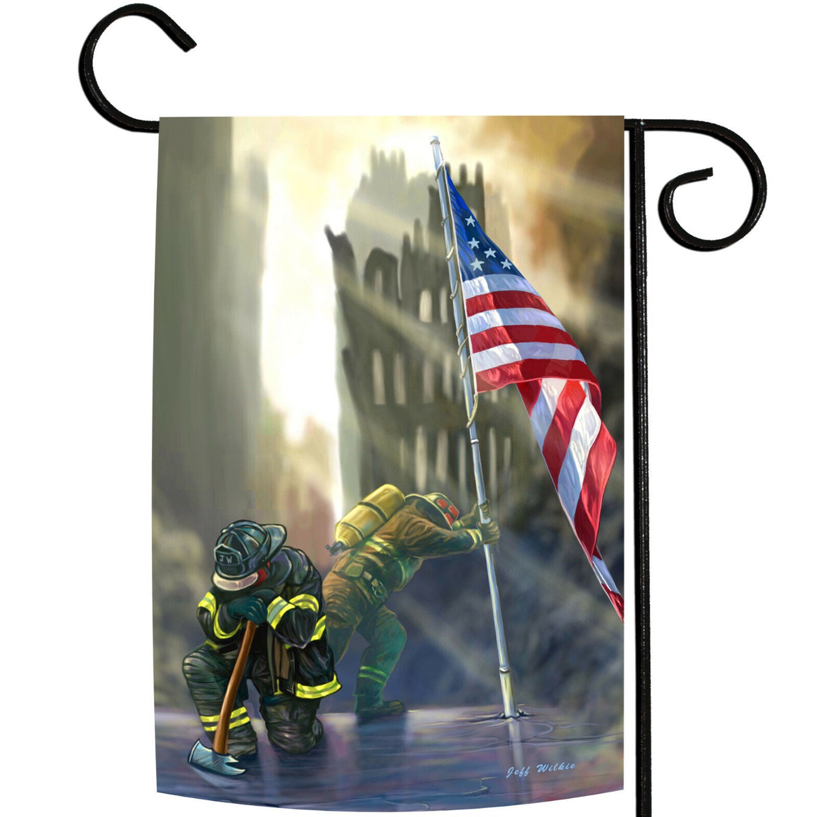 Toland American Heroes 12.5 x 18 Patriotic September 11 Memorial Garden Flag