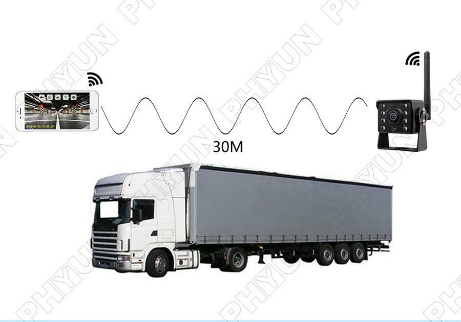 WiFi Wireless Car Truck RV Trailer Rear View Backup Camera CCTV For iOS Android