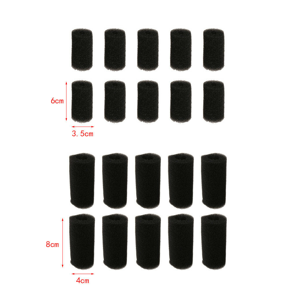 10 Pcs Aquarium Sponge Protector Fish Tank Filter Cotton Sponge Cover  Small