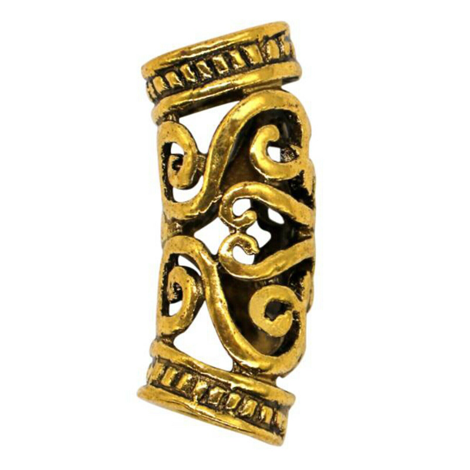 Viking Beard Beads Rings Knot Hair Jewelry Bead Mustache  Braid