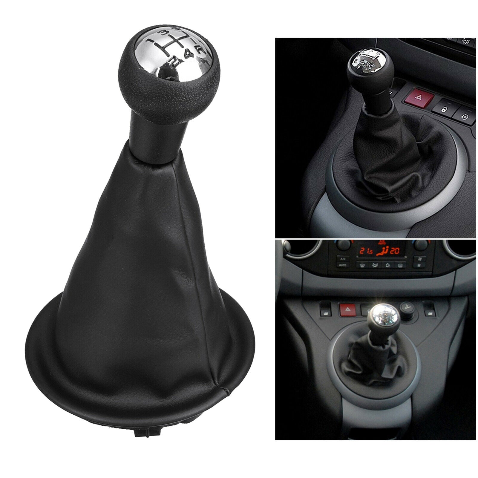 5 Speed Gear Stick Dust Cover Spare Parts Fits for Citroen Berlingo III 2008