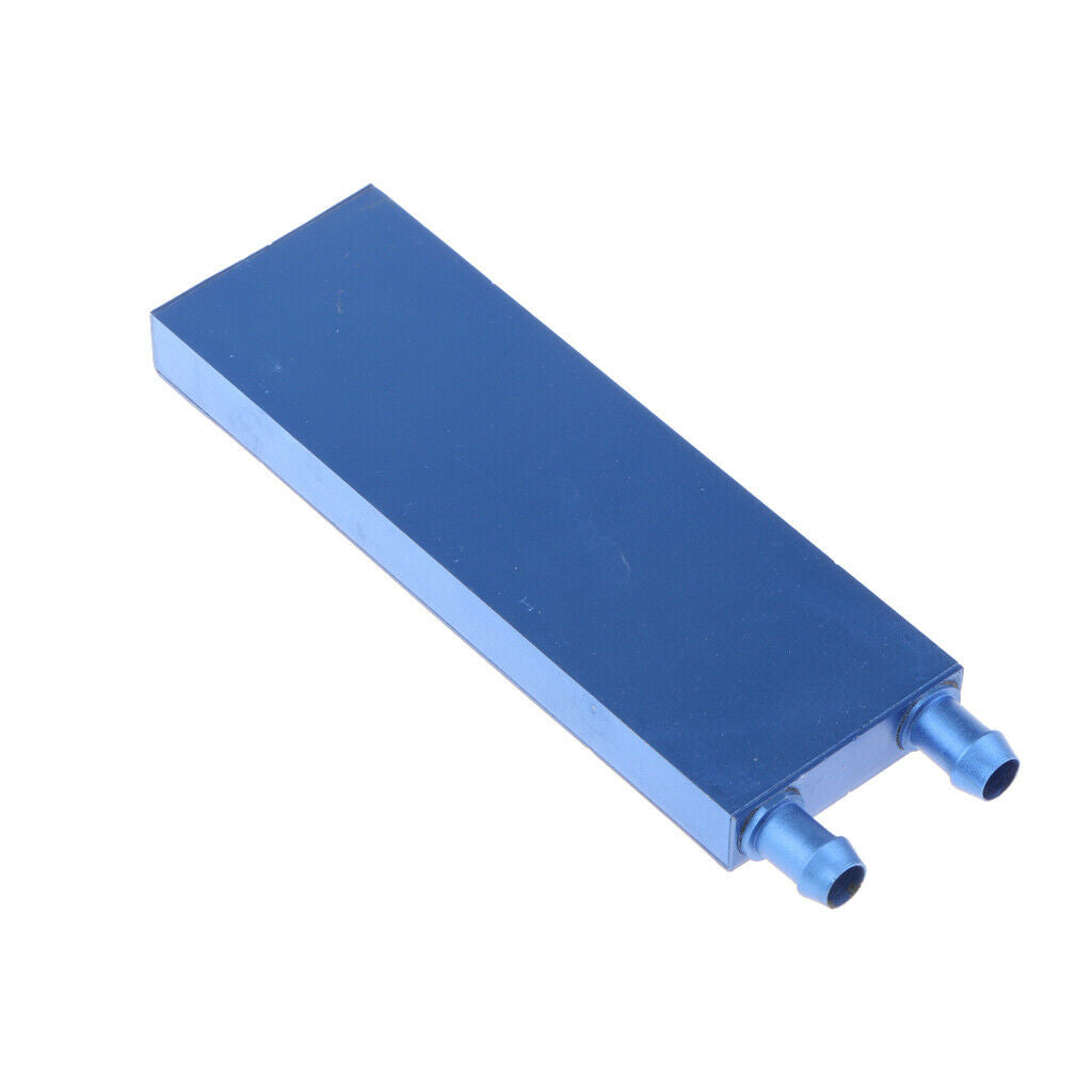 Water Cooling Block Aluminum for Liquid Water Cooler Heat Sink 40x120mm Blue