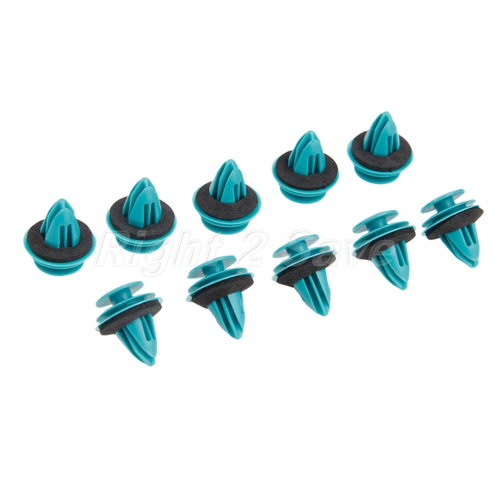 100 x Fastener Plastic Clips Rivets fit For engine compartment trunk universal