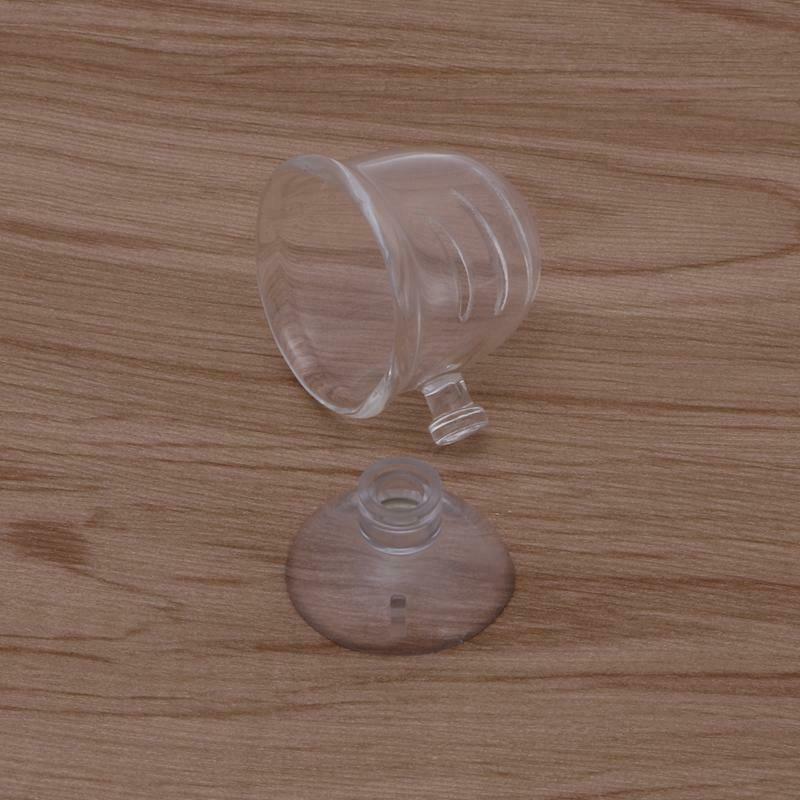 Aquarium Tank Glass Bubble Plant Crystal Fish Feeding Feeder Glass Cup Basin New