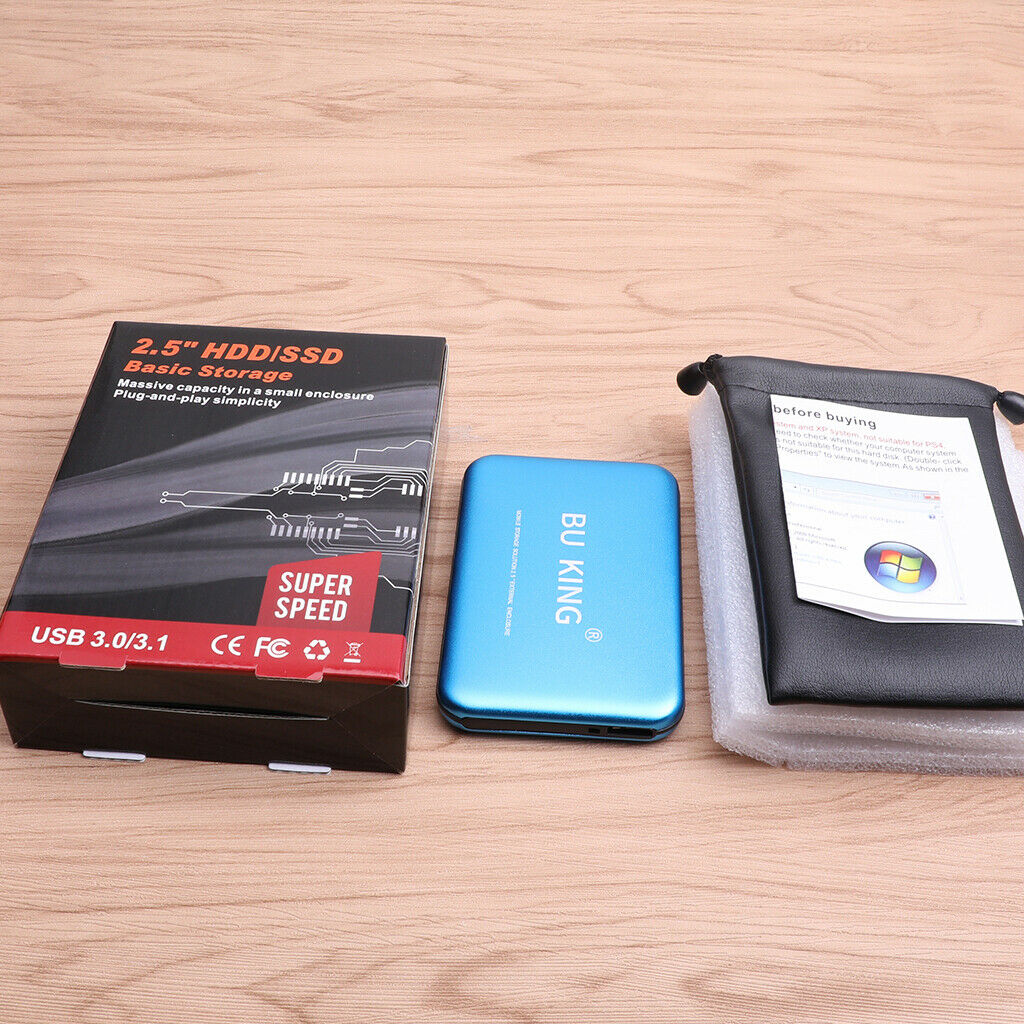 Upgrade Aluminum Portable 80G 2.5" USB 3.0 Hard Drive Disk HDD for Laptop PC