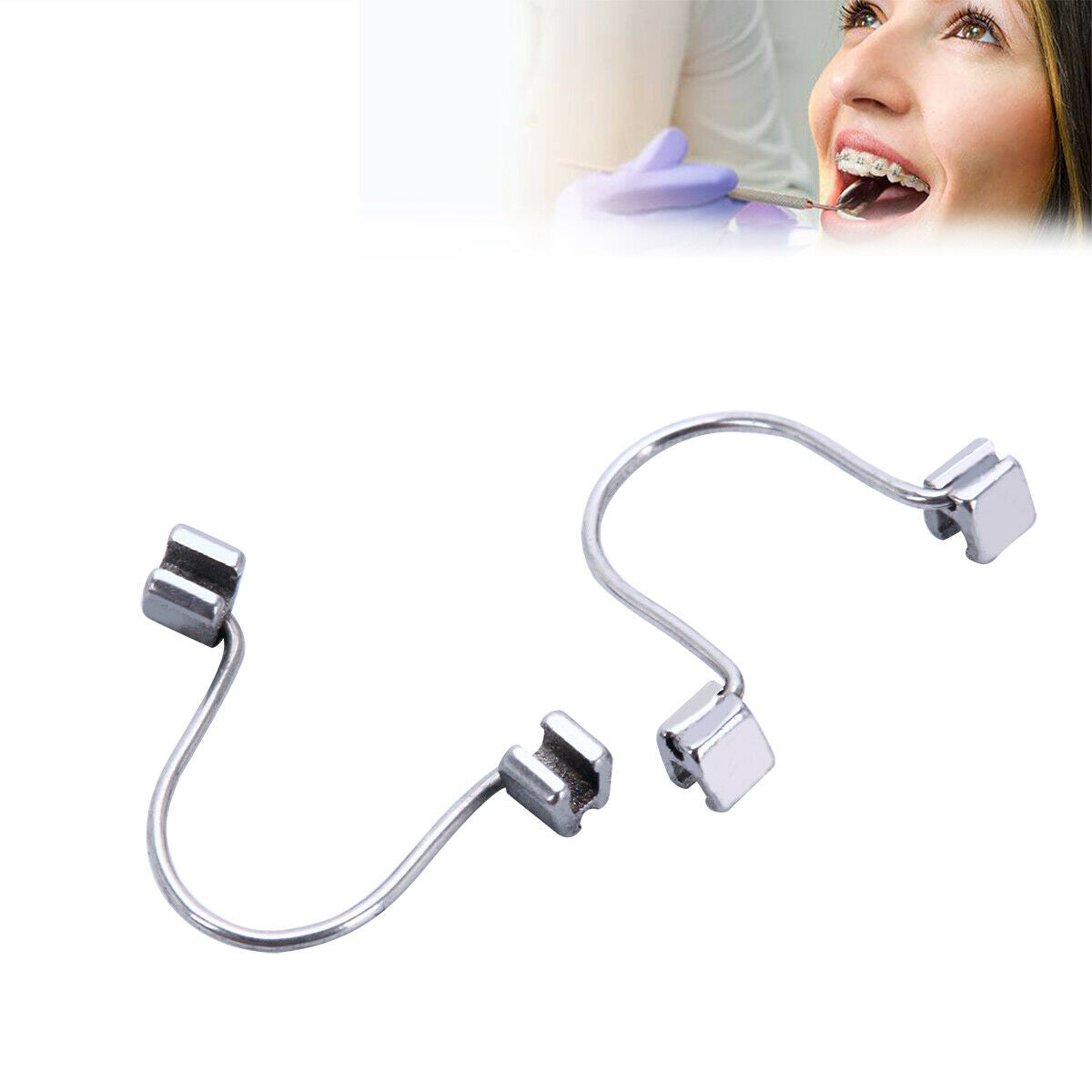 50X Dental Orthodontic Single Anterior Teeth Torque Spring Rectangular 10pcs/Bag