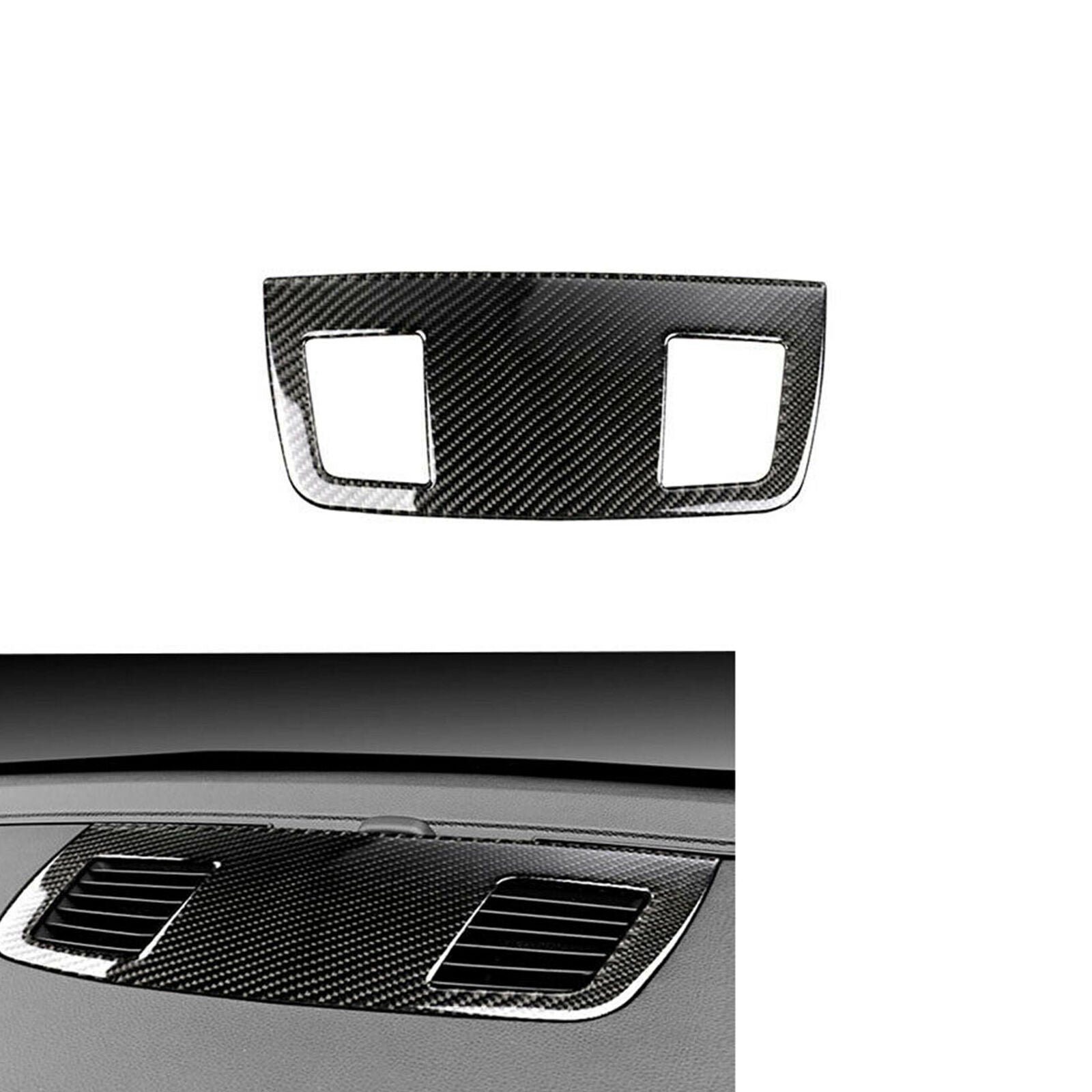 Carbon Fiber Dashboard Air Vent Outlet Trim For BMW 3 Series E90 E92 2005-2012