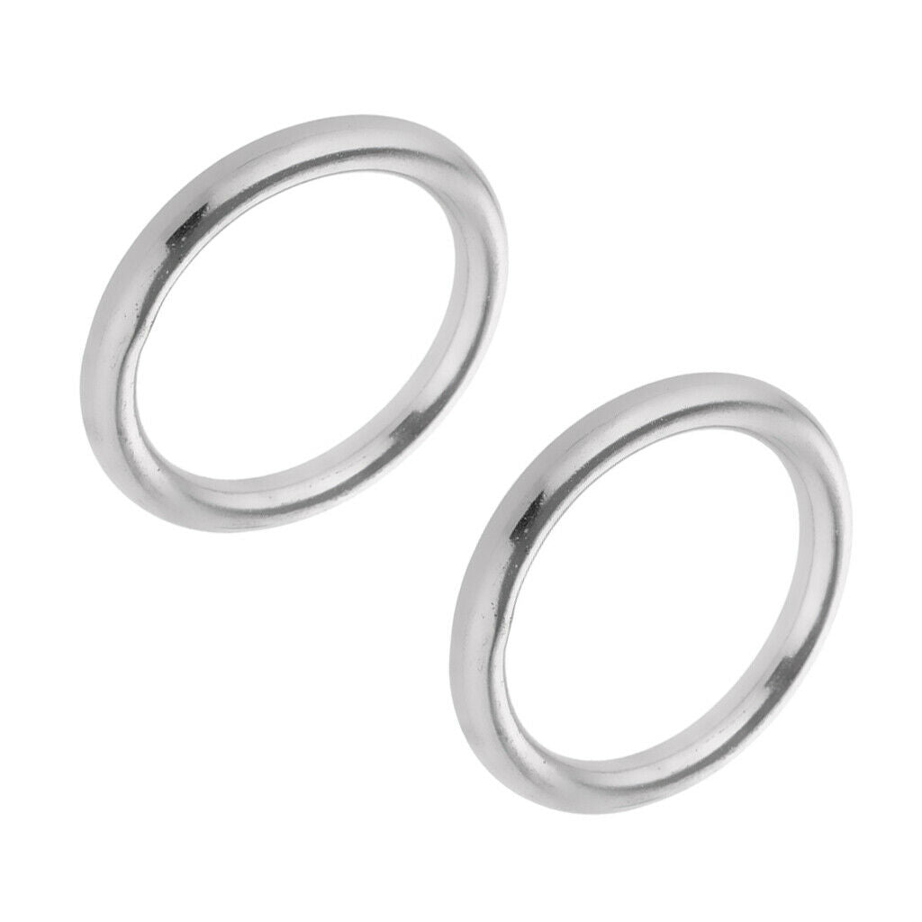 4pcs Stainless Steel Strapping Welded Round O Rings