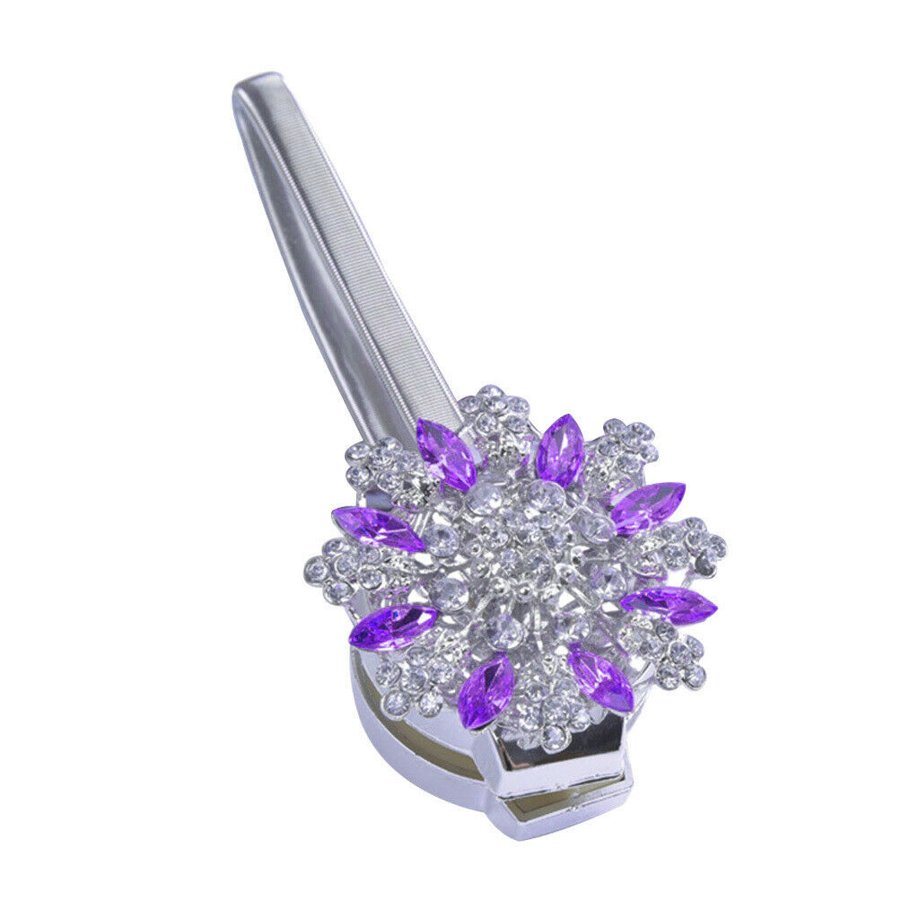 Magnetic Crystal Curtain Tieback Curtain Buckle Clip Holdback Purple