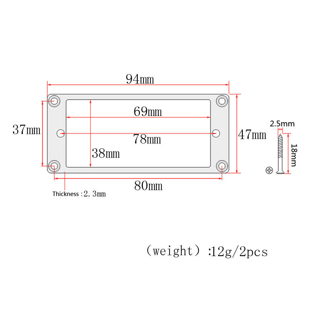 Maple Humbucker Pickup Mounting Ring for Electric Guitar Parts Accessory