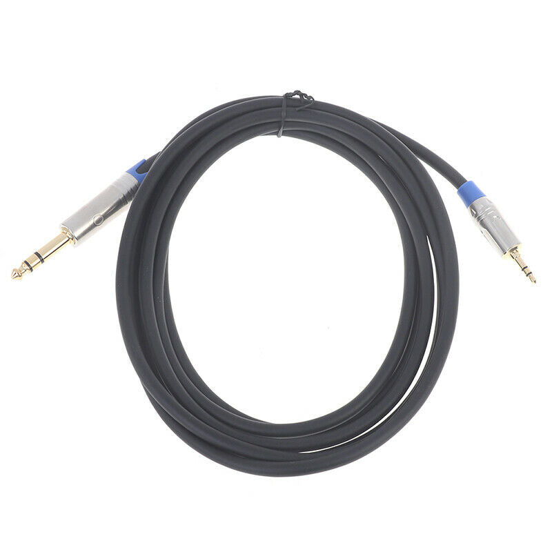 6.35mm to 3.5mm Jack Audio Stereo Cable HiFi Male to Male with Nylon BraidFCA