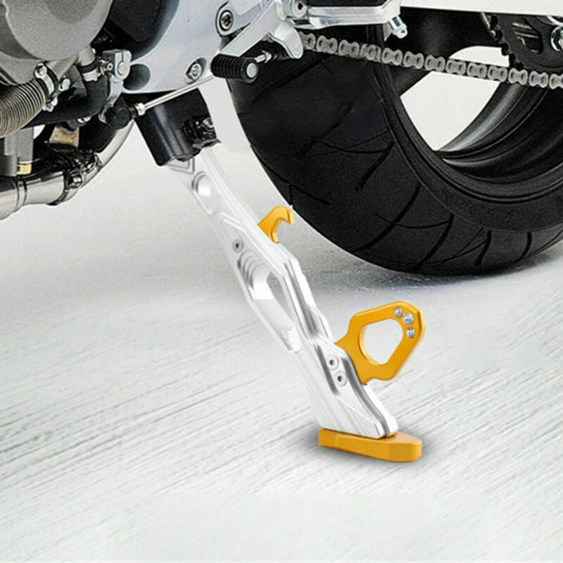 Aluminium Motorcycles Kick Side Stand Support Fall Protect Universal Part