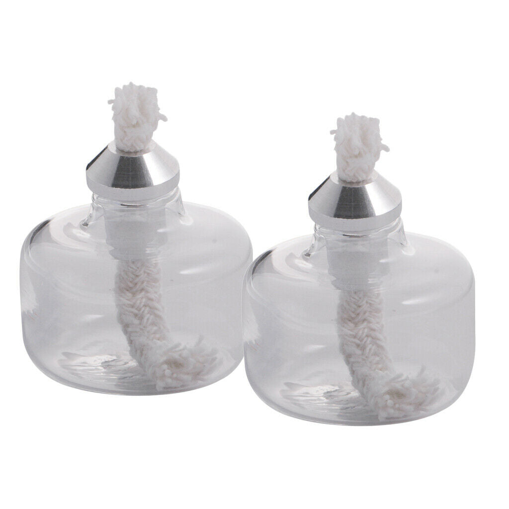 2Piece Mini Alcohol Lamp Glass Small with 8ml Stirling Engine Accessories