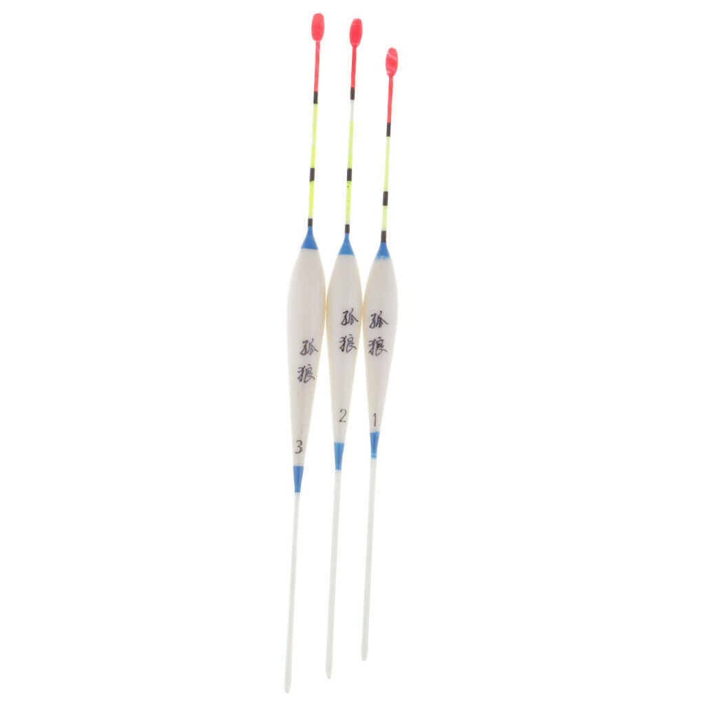 3pcs Lightweight Balsa Wood Fishing Equipment Floats Equipment