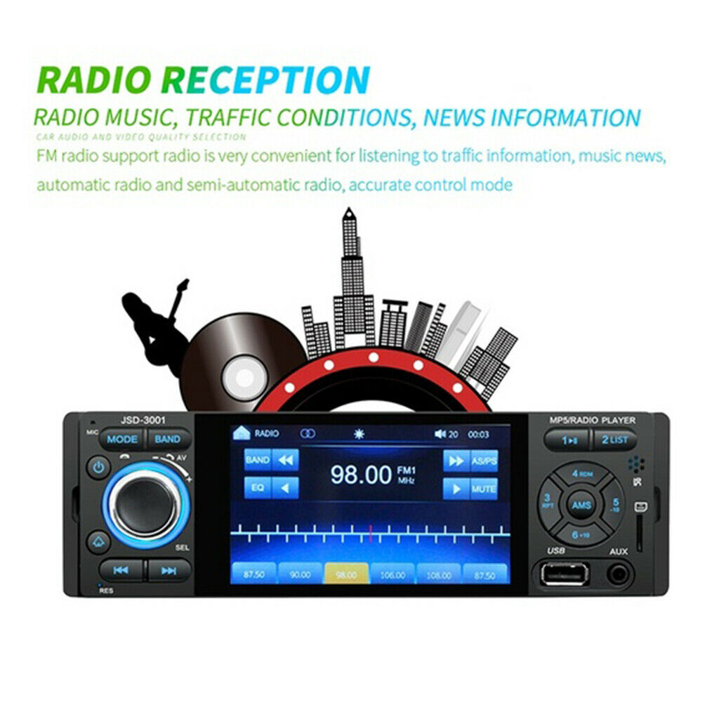 4LEDs Car MP5 Player  Camera+Single 1 Din Car Stereo Radio HD DVD Player AUX FM