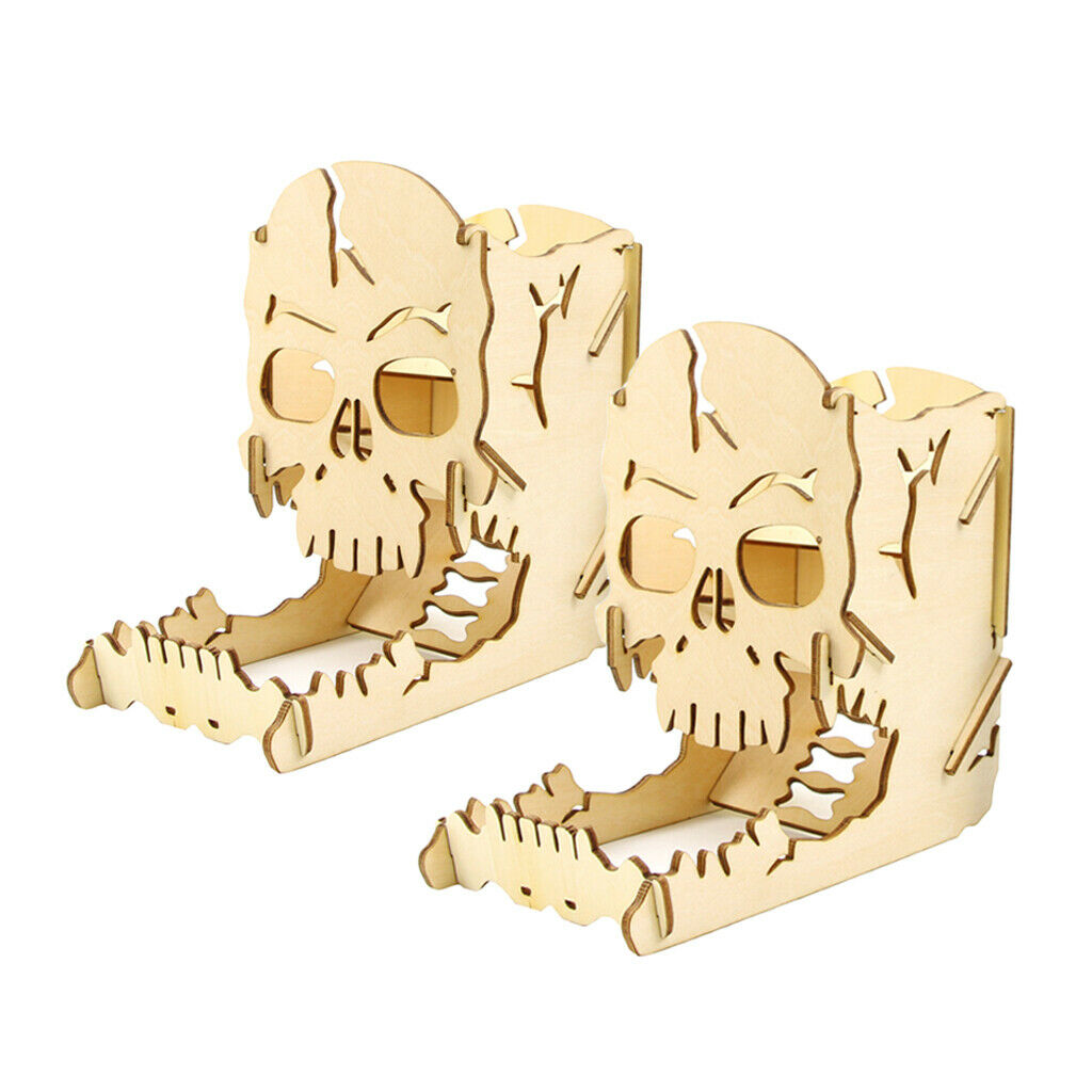 Lots 2 Novel Mini Wooden Easy Rolling Dice Tower for Board Games Accessories