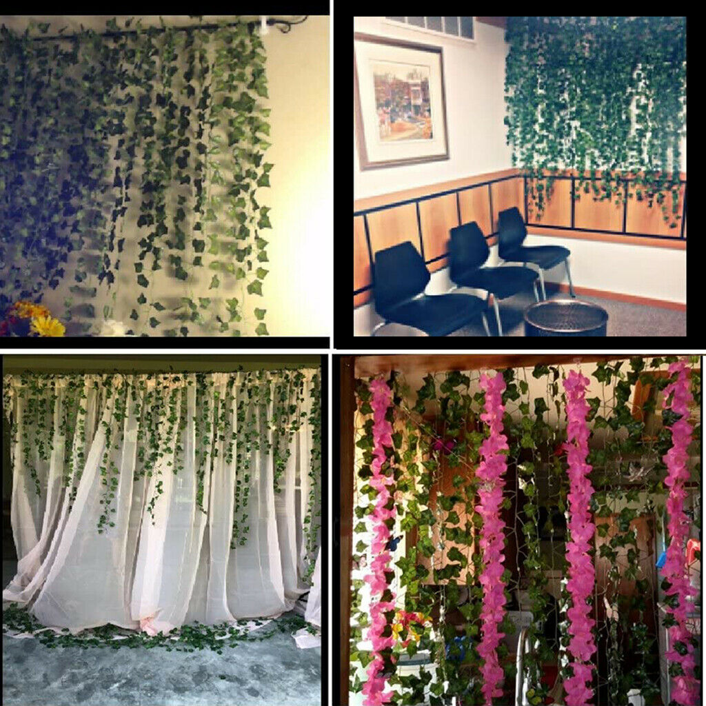 12 Pieces 86.4 Feet Artificial Ivy Leaves Vines Garland Hanging Plants