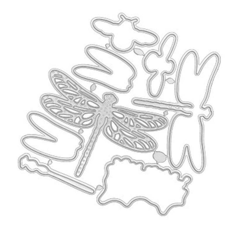 Dragonfly Shaped Frame Carbon Steel Cutting Dies DIY Scrapbooking Photo Album