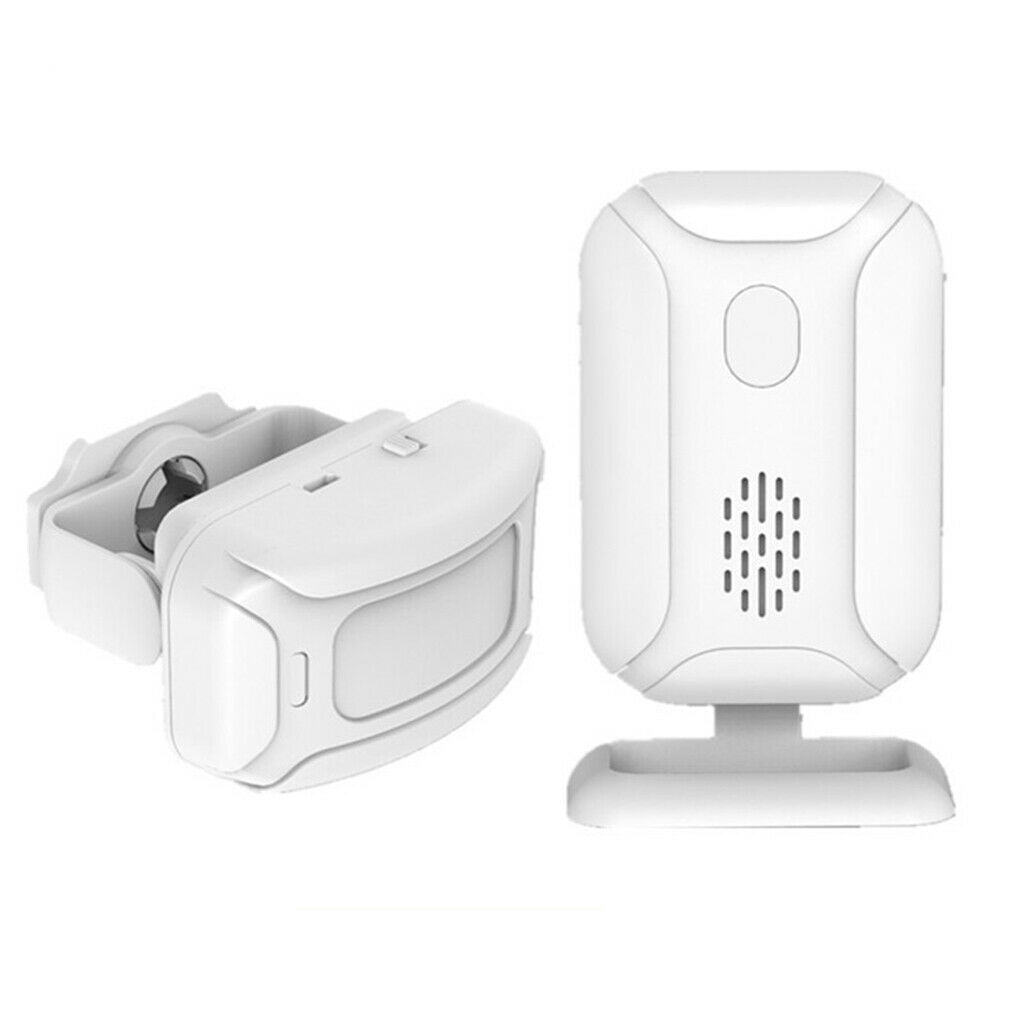 2-in-1 Welcome Chime Doorbell Wireless Monitor Sensor Detector Entry Alarm