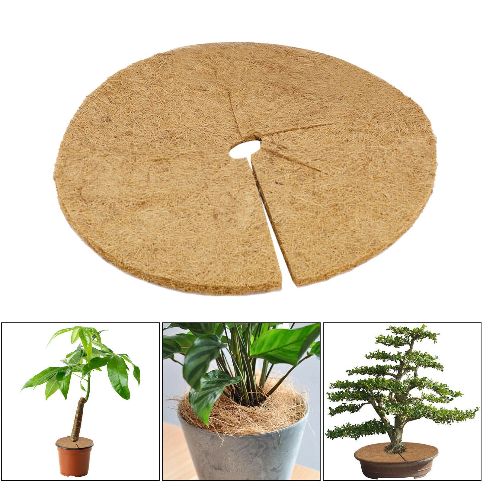 Natural Coco Coir Fiber Mulch Mat Tree Protector Eco-Friendly 16 Inches