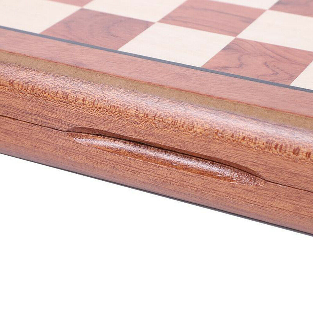 Professional 15" Handcrafted Wooden Carved Magnetic Chess Set Board Game