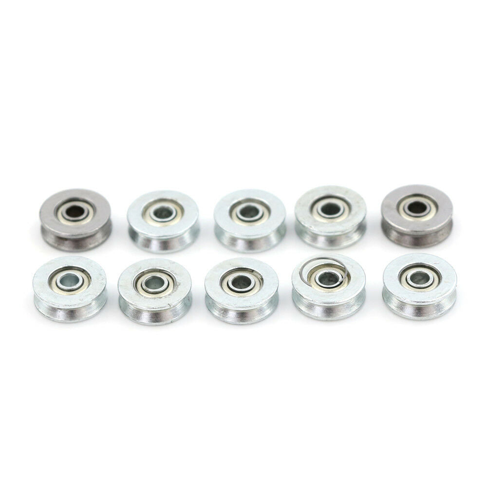 10pcs HCS Deep V Groove Sealed Guide Line Track Pulley Ball Bearing 4*13*6mm DD