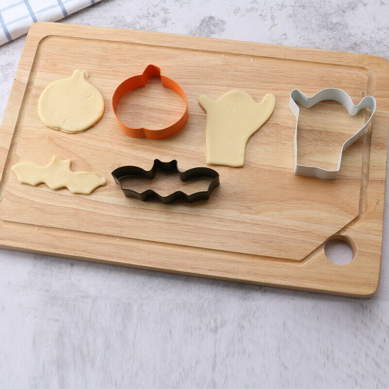 3Pcs/set Halloween Cookie Cutter Set Stainless Steel Pastry Tool Biscuit Cut DF