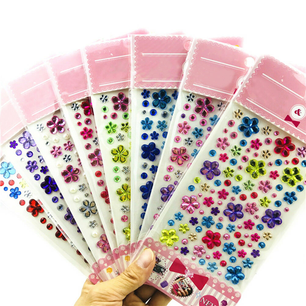 Diamond Self Adhesive Rhinestone Crystal Bling Stickers Phone Decor Craft