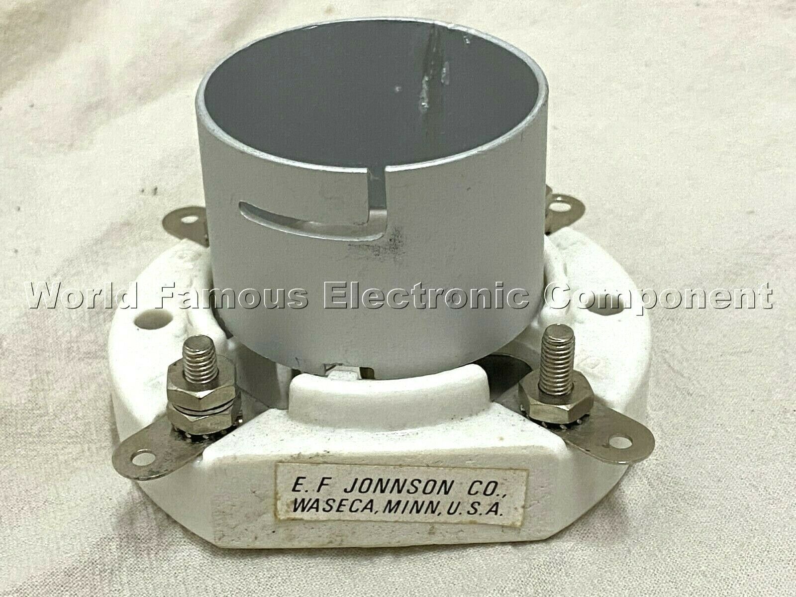 1pcs - E.F JONNSON 4-Pin Ceramic Tube Socket USA