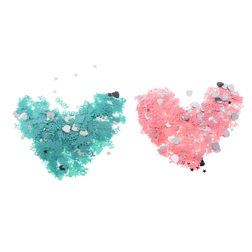 Baby Shower Table Confetti Sprinkle Easter Bunny Table Decor Pink + Green