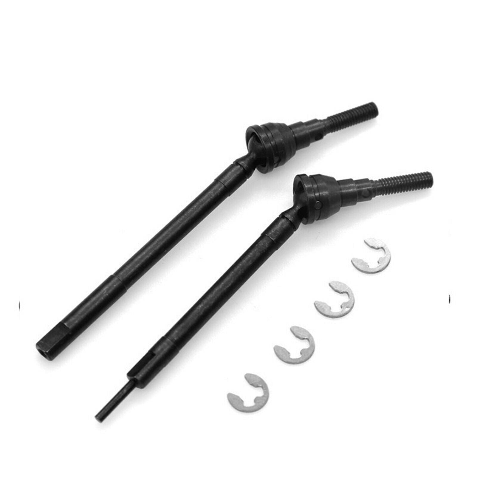 2x RC Car Metal Front Axle CVD Joint Drive Shafts for Tamiya CC02 Vehicles