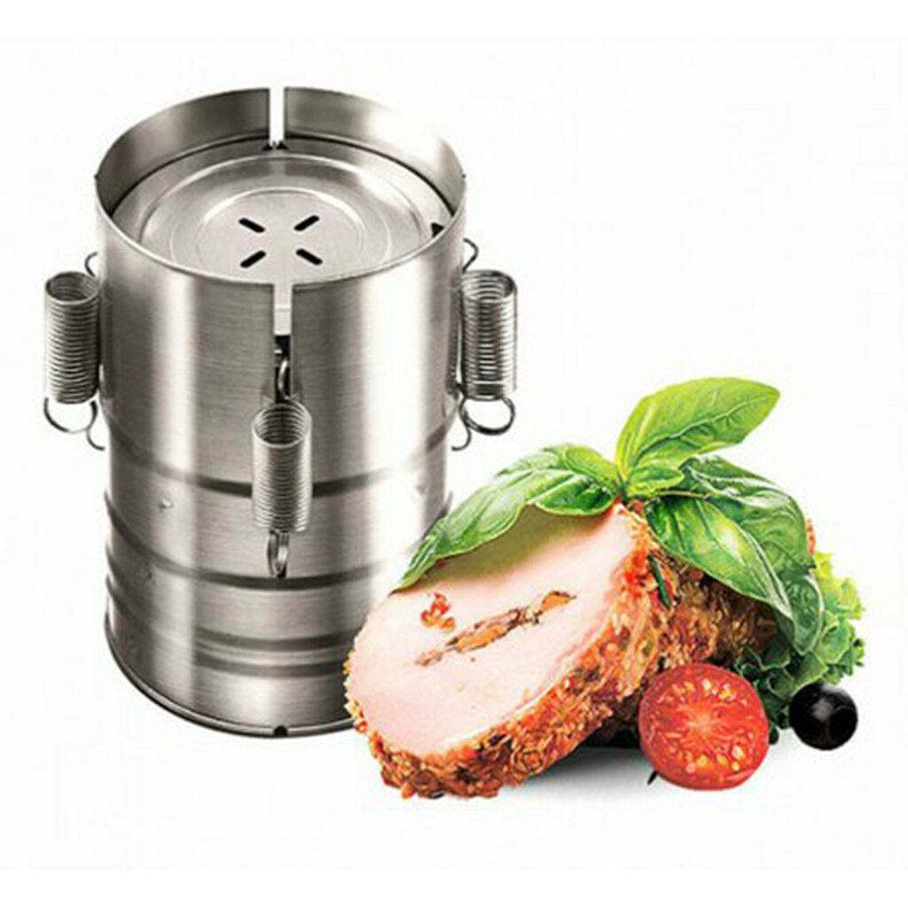 Ham Maker Stainless Steel Meat Press for Making Healthy Homemade 14.5cm Dia.