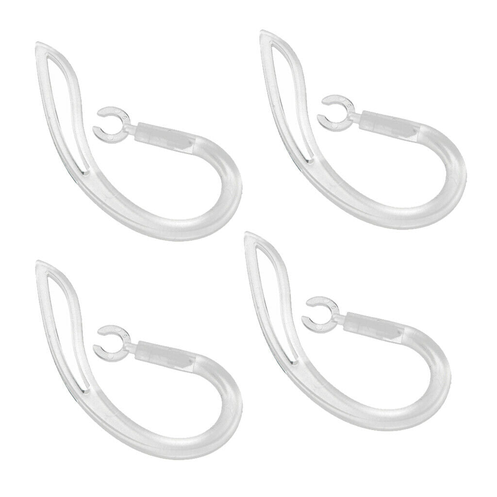 4 Pcs Clear Replacement 5.0mm Headset Earhooks for Plantronics Marque M155