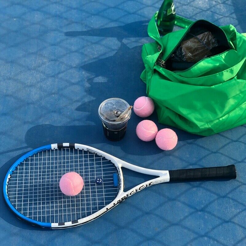6Pcs Pack Pink Tennis Balls Wear-Resistant Elastic Training Balls 66mm LadieD8K8