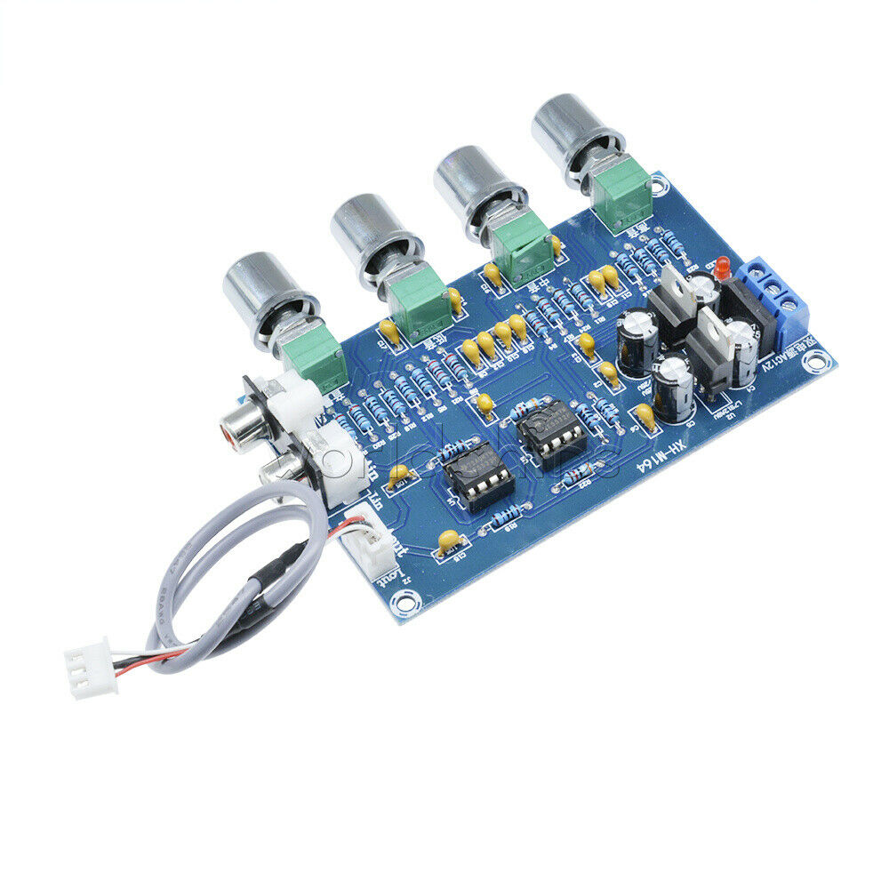 NE5532 Stereo Pre-amp Preamplifier Tone Audio 4 Channels Amplifier Board New