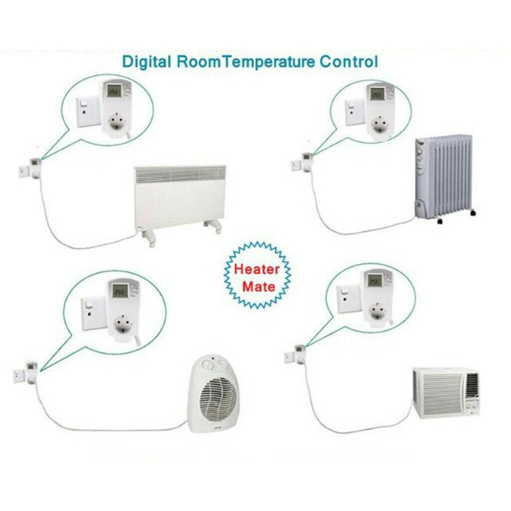 Multi-purpose Plug In Programmable Thermostats Heating Temperature Controller