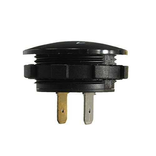 DC12-24V Car SUV Mini Round White LED Digital Display Voltmeter Meter Waterproof