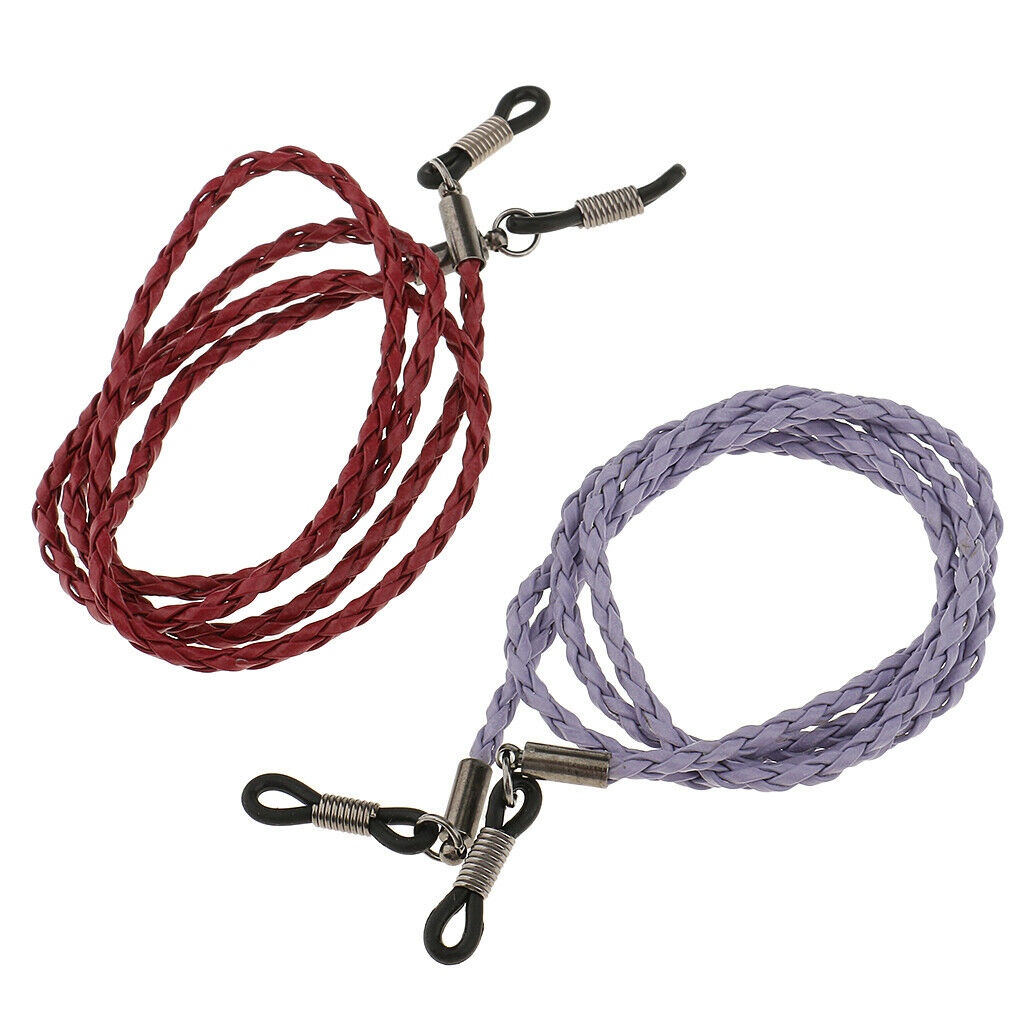 Set of 6pcs Eyeglass Reading Spectacles Sunglasses Glasses Holder Cord Chain