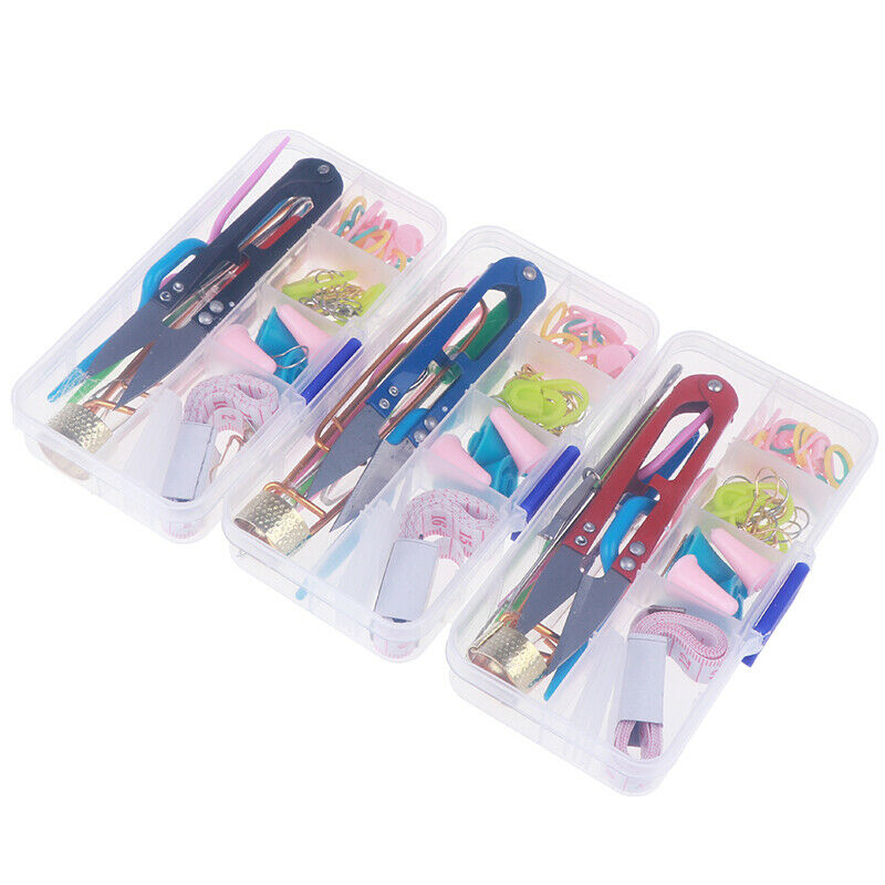 1 Set Knitting Tools Crochet Needle Hook Accessories Weave w/Case Box Yar.l8