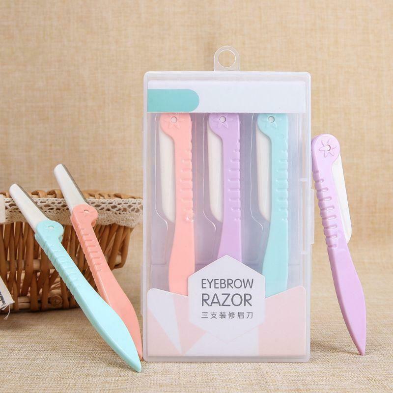 3pcs eyebrow razor shaper for cutting and precisely shaping facial hair trimmer