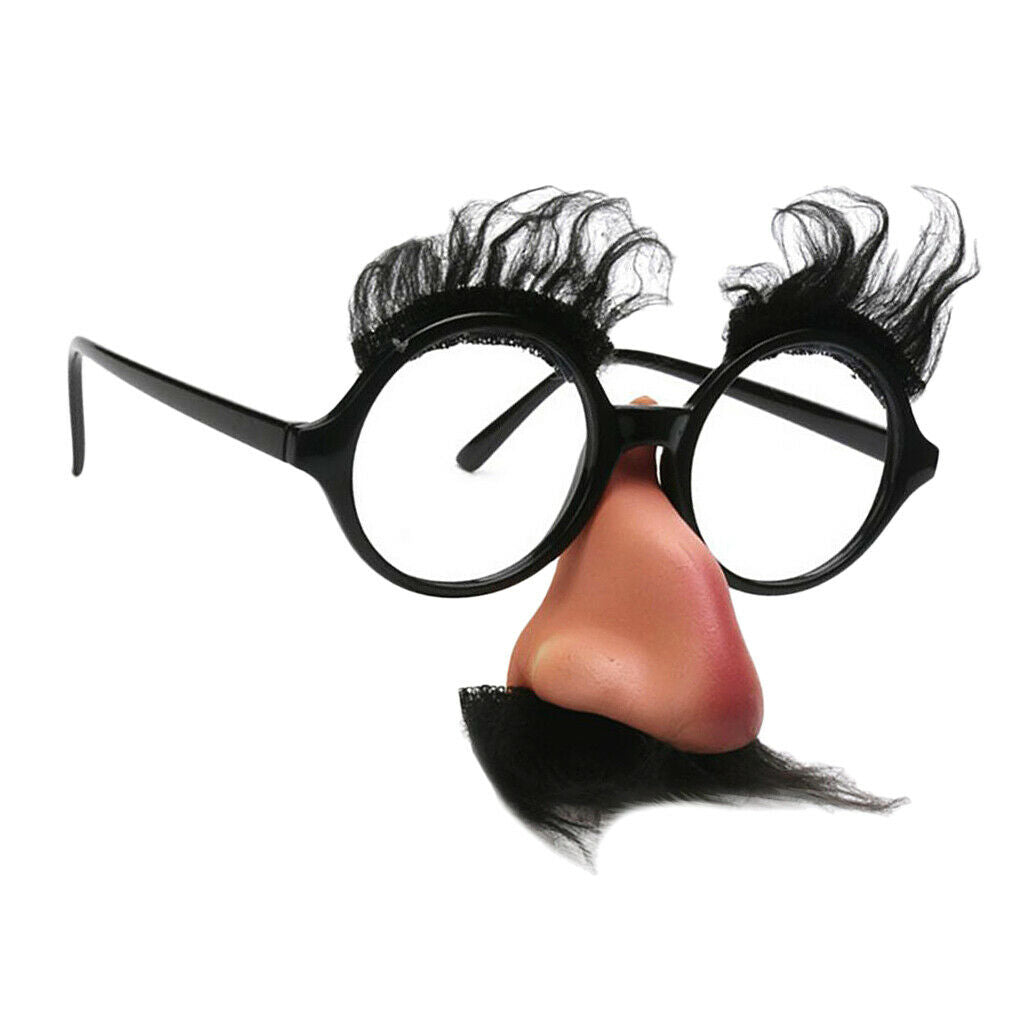 Funny Party Glasses Eyebrow Mustache Big Nose Photobooth Props Birthday Creative