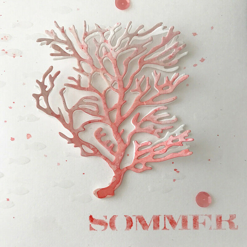 Ocean Coral Metal Cutting Dies Stencil for DIY Scrapbooking Paper Card De.l8