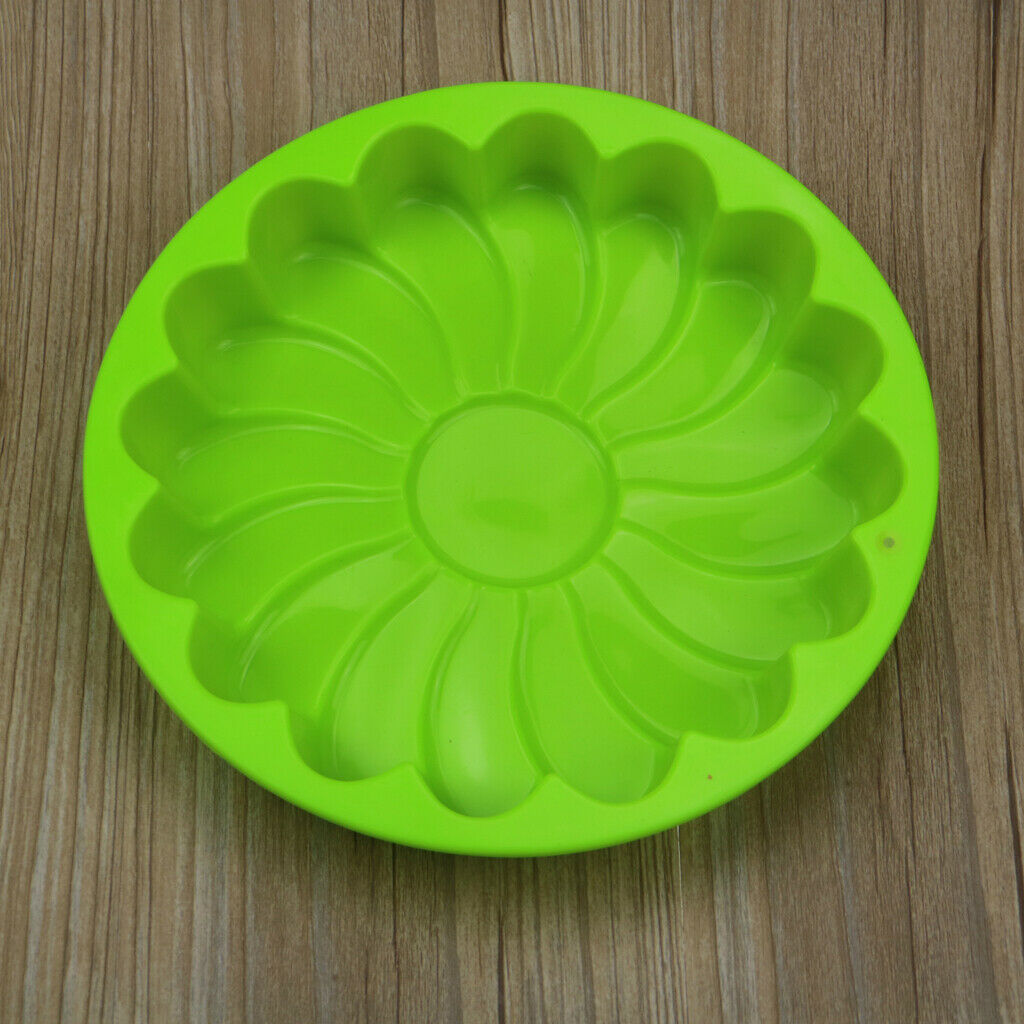 Round Non-Stick Silicone Cake Molds DIY Flower Pattern Cake Maker Baking Tool