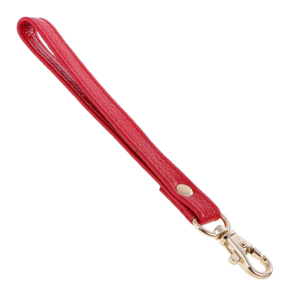 2 lot Short DIY Real Leather Wrist Bag Strap Handbag Wallet Handle Belt