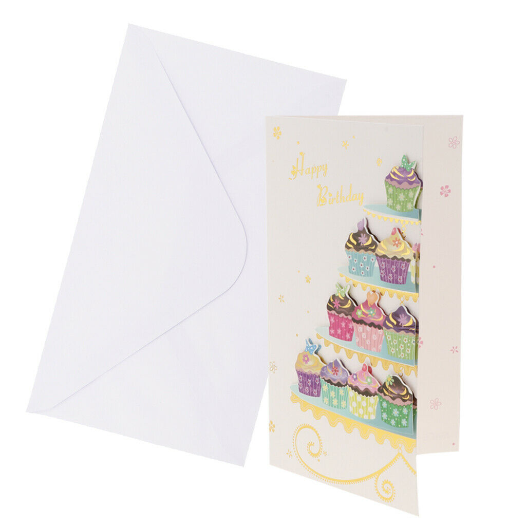 6 Pieces Birthday Card Happy Birthday Cards Box Set Kids Birthday Party Baby